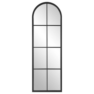 Amiel Black Arch Window Mirror (09772) Amiel Black Arch Window Mirror (09772)