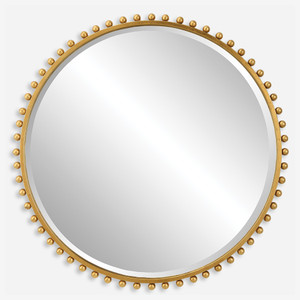 Taza Gold Round Mirror (09777)