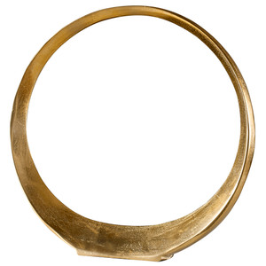 Jimena Gold Large Ring Sculpture (17981)