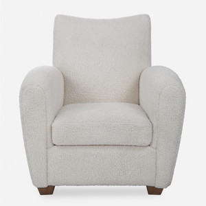 Teddy White Shearling Accent Chair (23682)