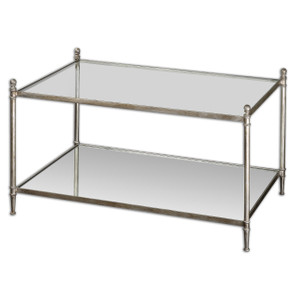 Gannon Mirrored Glass Coffee Table (24281)
