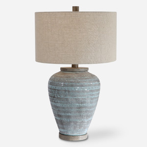 Pelia Light Aqua Table Lamp (26228-1)