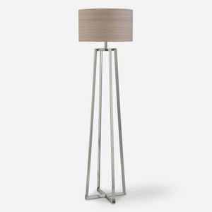 Keokee Polished Nickel Floor Lamp (28111)