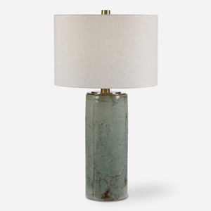 Callais Crackled Aqua Table Lamp (28333) Callais Crackled Aqua Table Lamp (28333)
