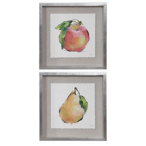 Designer Fruits Framed Prints, Set/2 (41599)