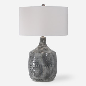 Felipe Distressed Gray Table Lamp (27920-1)