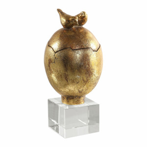 Uttermost Hatched Gold Egg Box (18631)