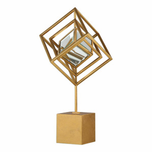 Venya Metallic Gold Sculpture (18784)