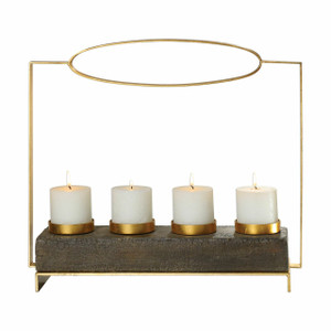 Amrit Gold Candleholder (18894) Amrit Gold Candleholder (18894)