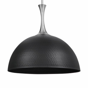 Raynott Black 1 Light Dome Pendant (22188)
