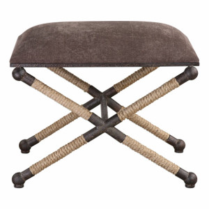 Evert Taupe Brown Accent Stool (23398)