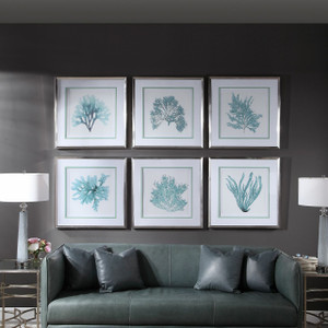 Coral Reef Framed Prints, Set/6 (33704) Coral Reef Framed Prints, Set/6 (33704)