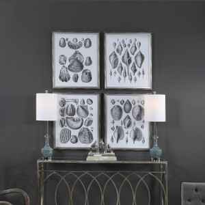 Marine Study Framed Prints, Set/4 (33705) Marine Study Framed Prints, Set/4 (33705)