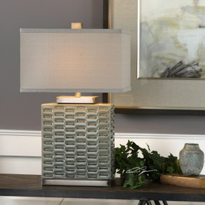 Uttermost Virelles Sage Gray Ceramic Lamp (27713-1)