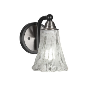 Paramount 1 Light Wall Sconce In Matte Black & Brushed Nickel (3421-MBBN-729)