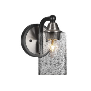 Paramount 1 Light Wall Sconce In Matte Black & Brushed Nickel (3421-MBBN-3002)