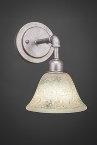 Vintage 1 Light Wall Sconce In Aged Silver (181-AS-508)