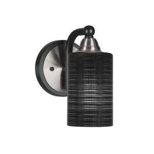Paramount 1 Light Wall Sconce In Matte Black & Brushed Nickel (3421-MBBN-4069)
