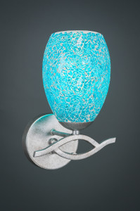 Revo 1 Light Wall Sconce In Aged Silver (141-AS-5055)