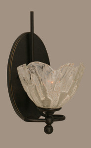 Capri 1 Light Wall Sconce In Dark Granite (591-DG-759)
