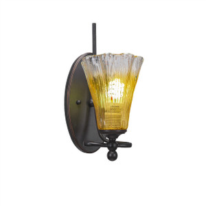 Capri 1 Light Wall Sconce In Dark Granite (591-DG-724)