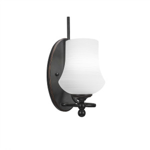 Capri 1 Light Wall Sconce In Dark Granite (591-DG-681)