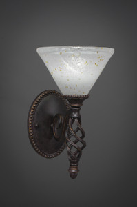 Elegante 1 Light Wall Sconce In Dark Granite (161-DG-7145)