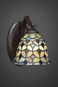 Zilo 1 Light Wall Sconce In Dark Granite (551-DG-9965)