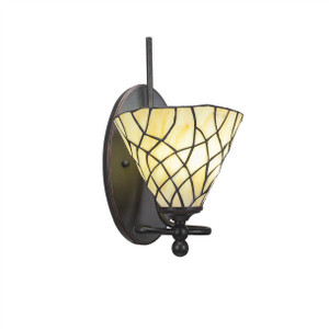 Capri 1 Light Wall Sconce In Dark Granite (591-DG-9115)