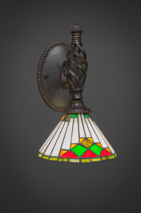 Elegante 1 Light Wall Sconce In Dark Granite (161-DG-9375)