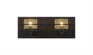 Sky Loft 2 Light Bath Bar In Dark Granite (1102-DG)