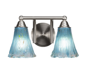 2 Light Bathroom Lighting In Brushed Nickel (3422-BN-725)