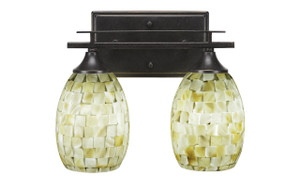 Uptowne 2 Light Bath Bar In Dark Granite (132-DG-406)