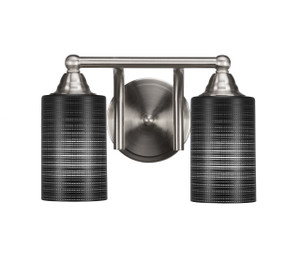 2 Light Bathroom Lighting In Brushed Nickel (3422-BN-4069)