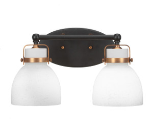 Easton 2 Light Bathroom Lighting In Matte Black & Brass (1932-MBBR-4111) Easton 2 Light Bathroom Lighting In Matte Black & Brass (1932-MBBR-4111)