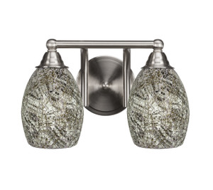 2 Light Bathroom Lighting In Brushed Nickel (3422-BN-5054)