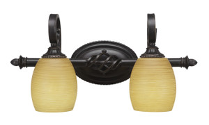 Elegante 2 Light Bath Bar In Dark Granite (162-DG-625)