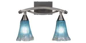 Bow 2 Light Bath Bar In Brushed Nickel (172-BN-725)