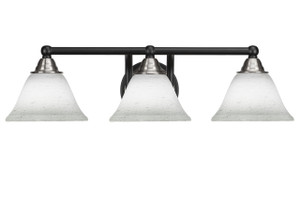 3 Light Bathroom Lighting In Matte Black & Brushed Nickel (3423-MBBN-311)