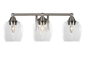 3 Light Bathroom Lighting In Brushed Nickel (3423-BN-4810)