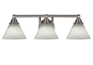 3 Light Bathroom Lighting In Brushed Nickel (3423-BN-312)