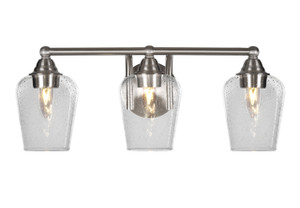 3 Light Bathroom Lighting In Brushed Nickel (3423-BN-210)