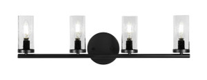 Trinity 4 Light Bathroom Lighting In Matte Black (2814-MB-800B)