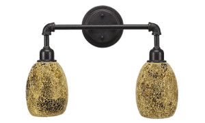 Vintage 2 Light Bath Bar In Dark Granite (182-DG-4175)