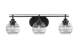 Odyssey 3 Light Bathroom Lighting In Matte Black (2613-MB-5110)