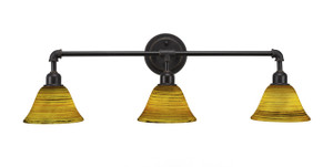 Vintage 3 Light Bath Bar In Dark Granite (183-DG-454)