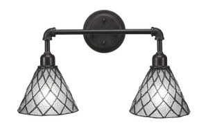 Vintage 2 Light Bath Bar In Dark Granite (182-DG-9185)
