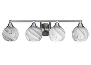 Paramount 4 Light Bath Bar In Brushed Nickel (3424-BN-4109)
