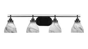 Odyssey 4 Light Bath Bar In Matte Black Finish (2614-MB-4769)