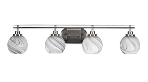 Odyssey 4 Light Bath Bar In Brushed Nickel Finish (2614-BN-4109)